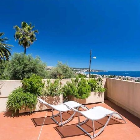 Relaxing Place With Wonderful View...Calme Avec Vue Magnifique Sur La Baie Des Anges, Mais En Campagne A 12 Minutes De La Promenade Des Anglais Ница Екстериор снимка